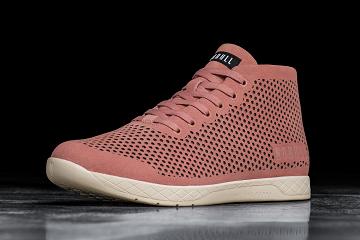 Pink Nobull Suede Mid Women's Trainers | CA W1946N